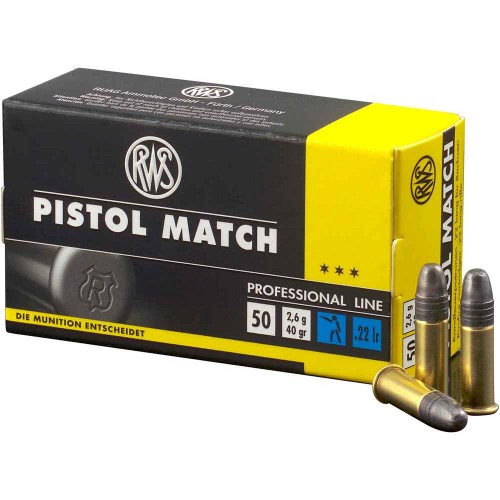 Kleinkalibermunition .22 lfB. Pistol Match  RWS