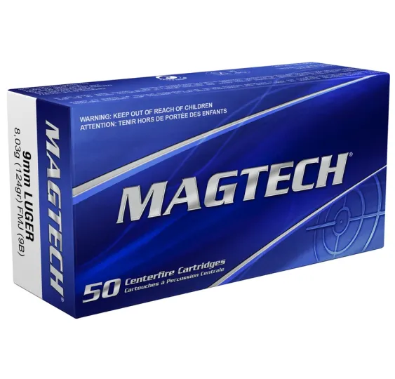 1600 Schuss 9 mm Luger Vollmantel 8,0g/124grs. Magtech in der Natokiste