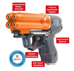 Pfefferspray Abschussgerät JPX6 Laser – Tierabwehr & Schutz