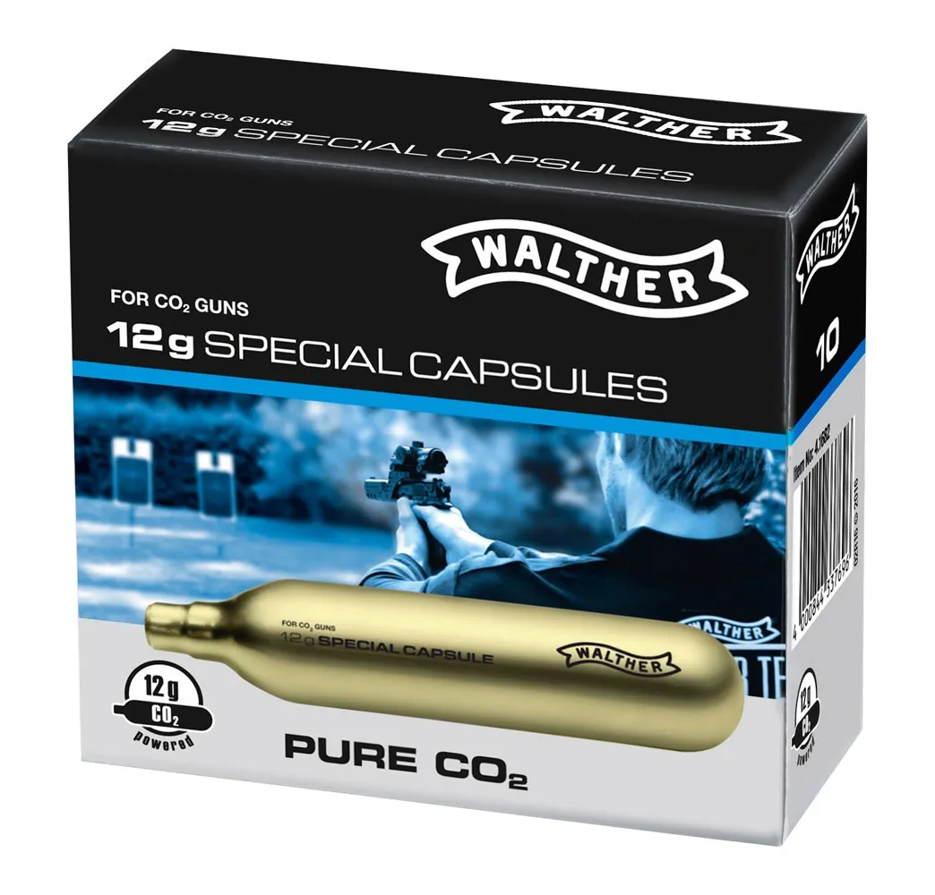 Walther CO2 Kapseln 10 x 12g – Sauber & Zuverlässig