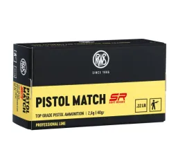 RWS .22 PISTOL MATCH SR 2,6g/40gr – präzise .22 LR