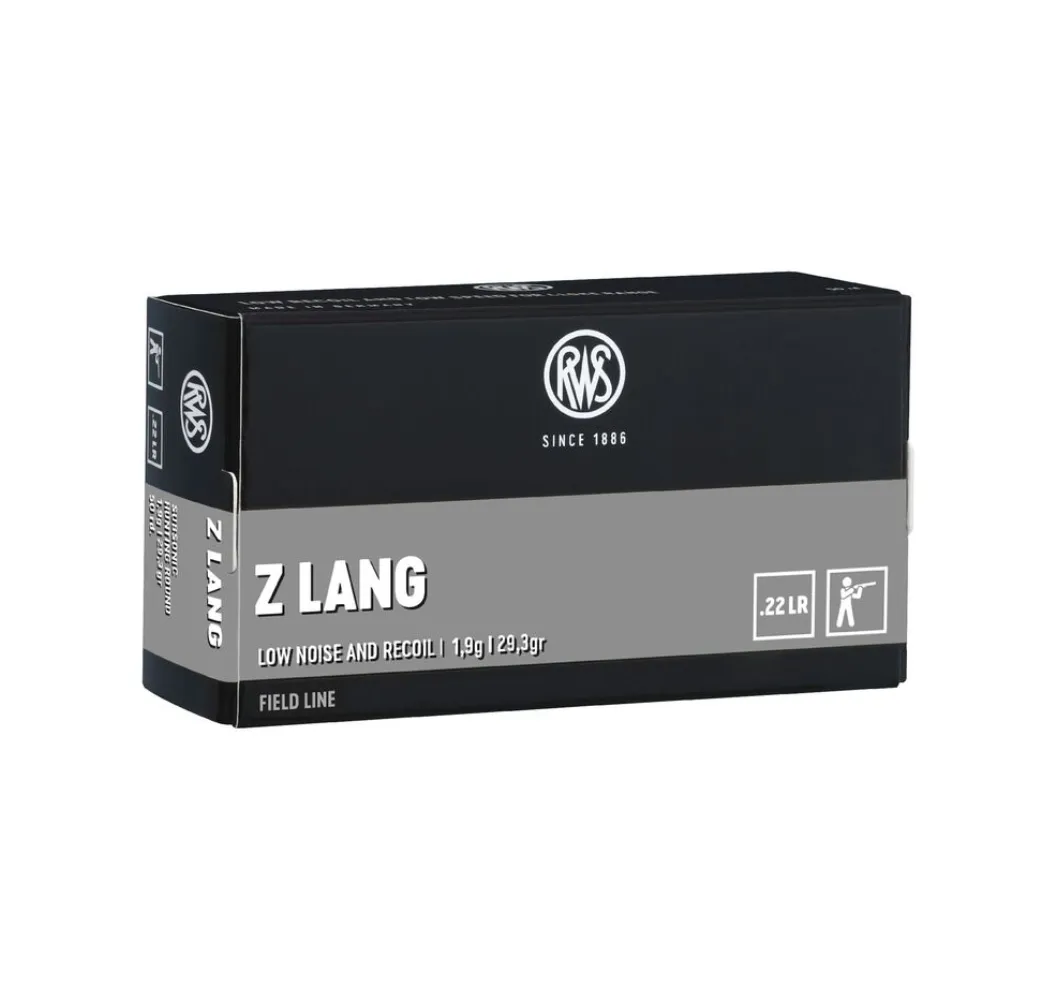 RWS .22 Z LANG 1,9g/29gr – leise .22 LR Patrone, Jagd