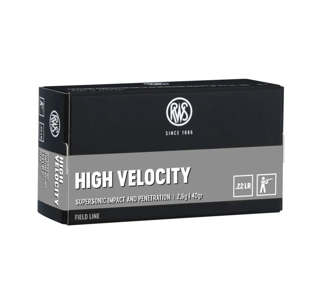 RWS .22 High Velocity 2,6g/40gr – Hochleistung .22 LR