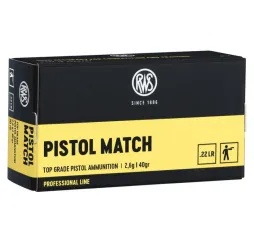 RWS .22 PISTOL MATCH 2,6g/40gr - Präzise .22 LR kaufen