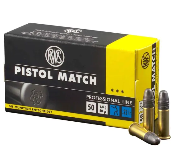 RWS .22 PISTOL MATCH 2,6g/40gr