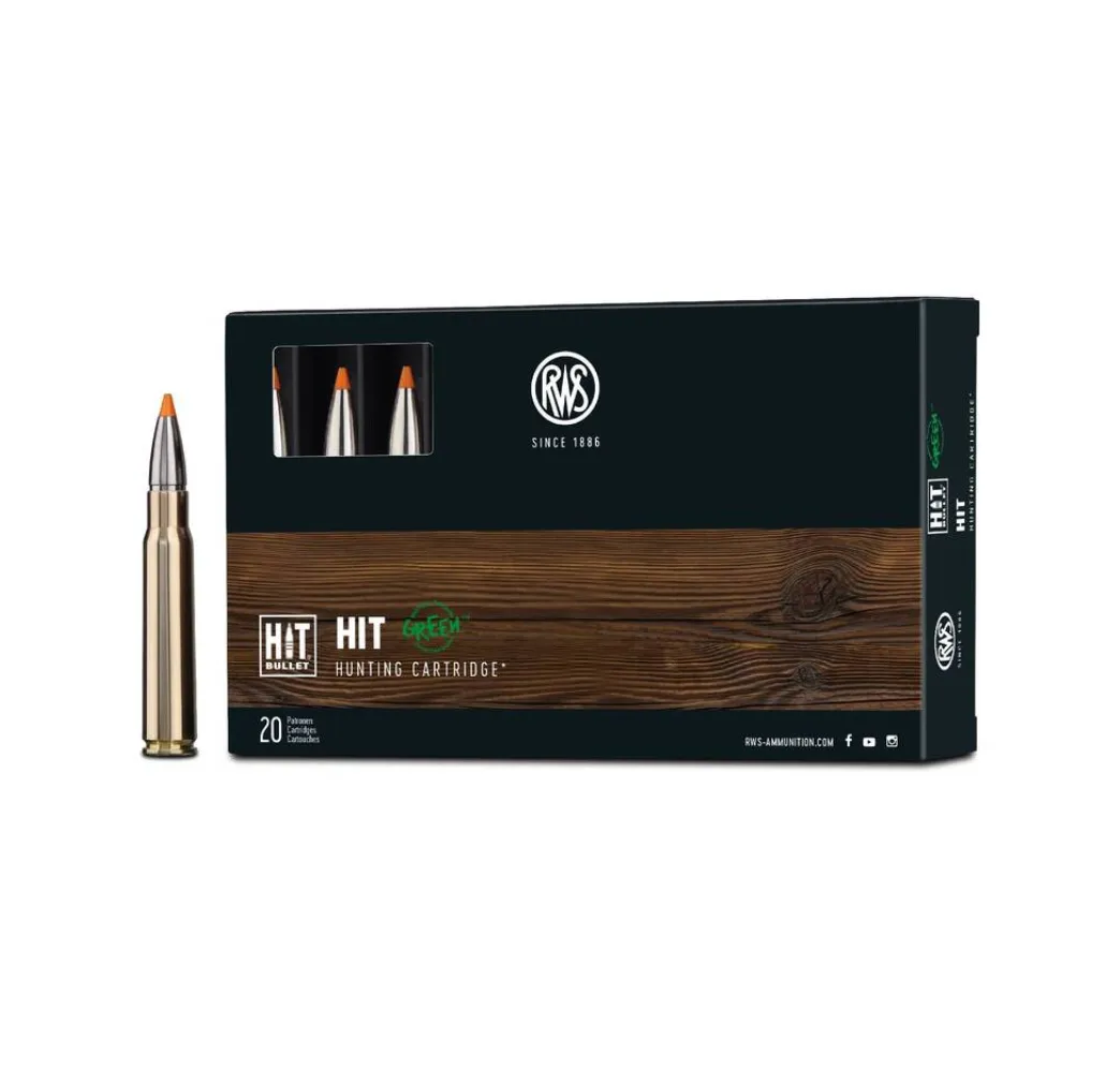 RWS 8x57 JS HIT 10,4g/160gr bleifrei Jagdmunition