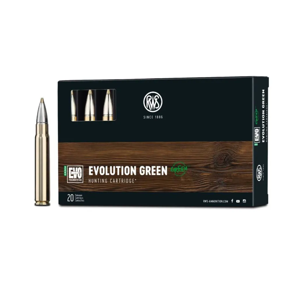 RWS 9,3x62 EVOLUTION GREEN 11,9g/184gr bleifrei
