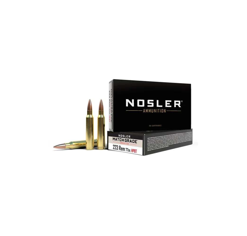 NOSLER .223 Rem Match Grade HPBT – 69grs Präzision