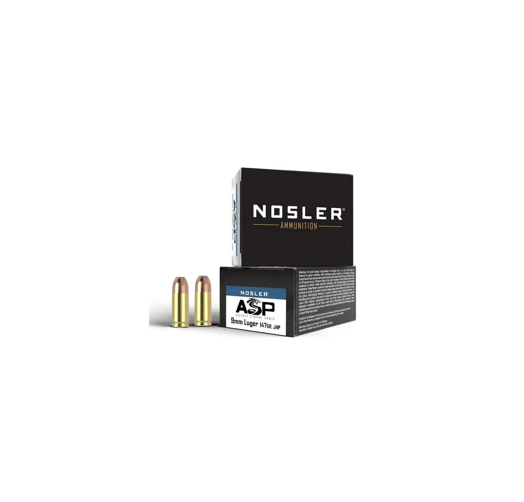9mm Luger Munition Nosler ASP Suppressor Ready kaufen