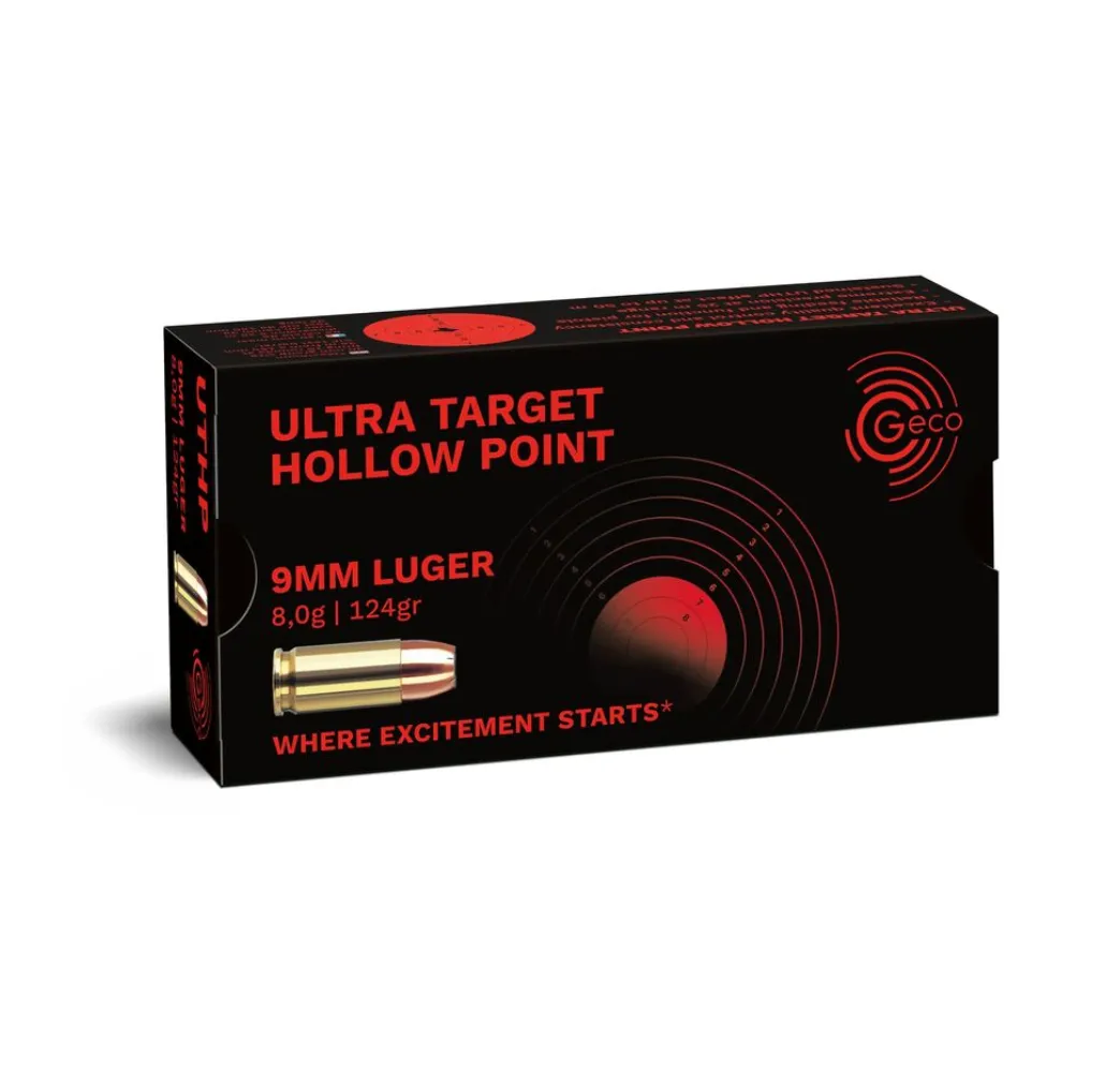 GECO 9 mm Luger Ultra Target HP 124gr – Sportschützen