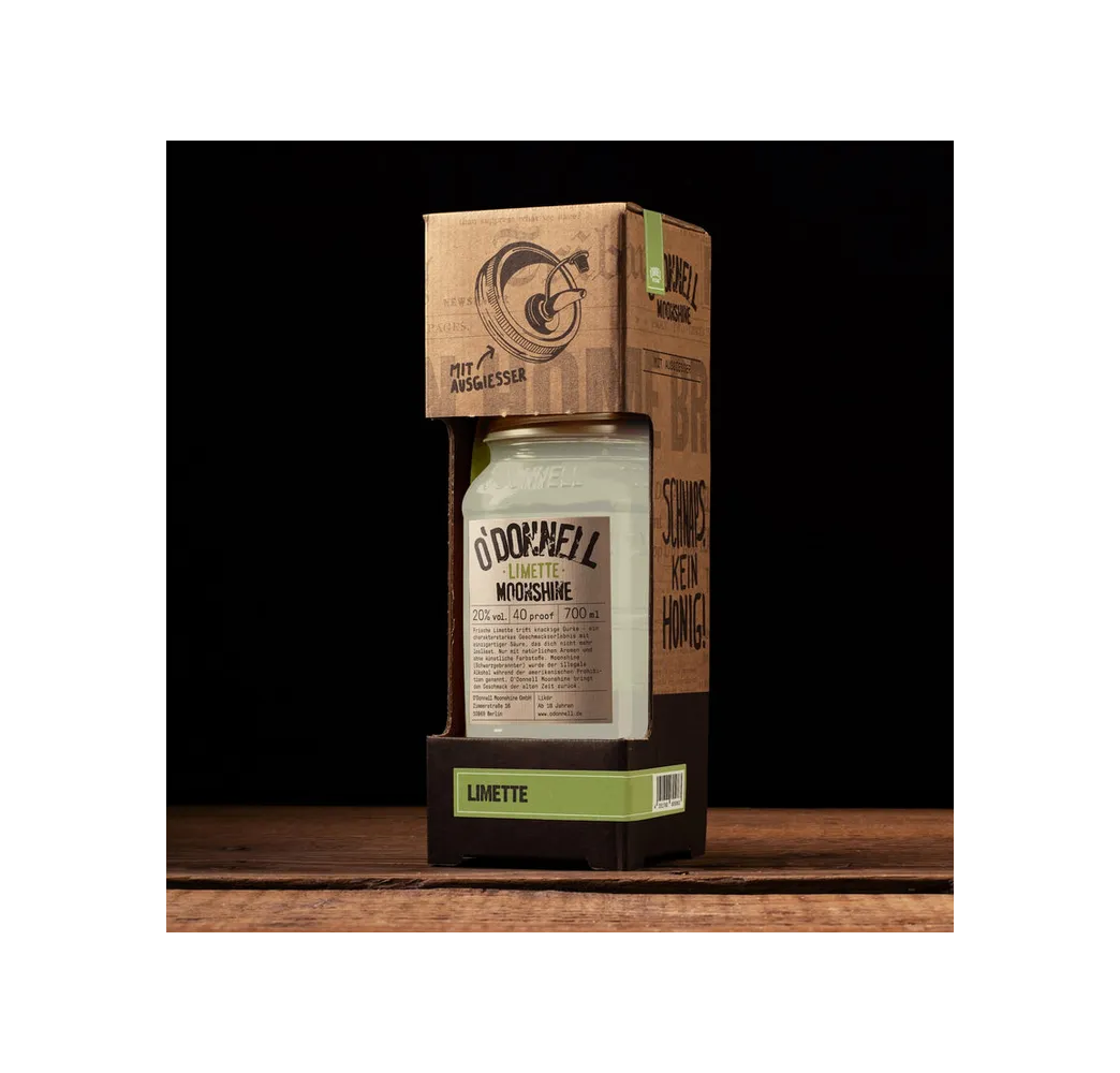 O'Donnell Limette Likör 17% – fruchtig, vegan, Moonshine