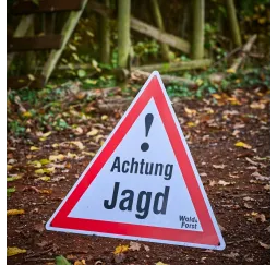 Wald & Forst Warnschild Achtung Jagd 3er-Pack Shop