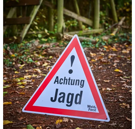 Warnschild Achtung Jagd – 3er-Pack Wald & Forst