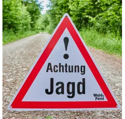 Wald & Forst Warnschild Achtung Jagd 3er-Pack Shop