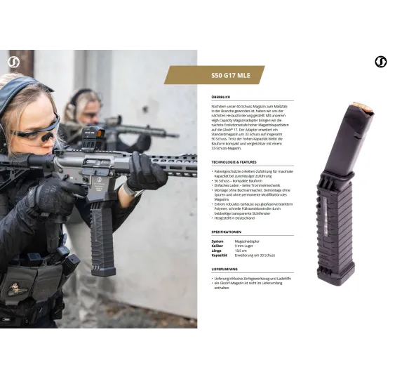Schmeisser S50 G17 MLE | Magazinadapter G17