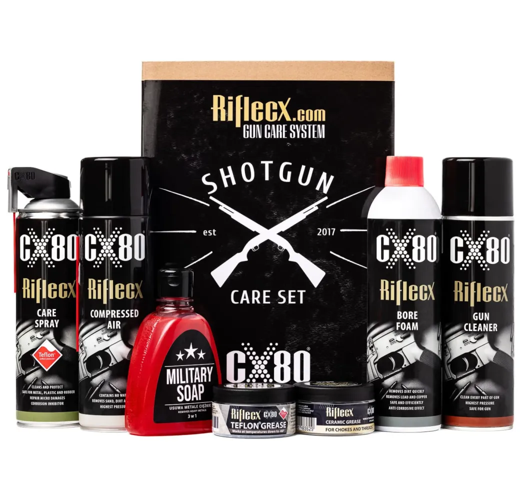 Rifle CX Shotgun Set Flinte Pflege-Set 8-teilig