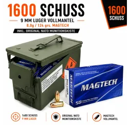 1600 Schuss 9mm Luger Magtech FMJ in NATO-Kiste kaufen