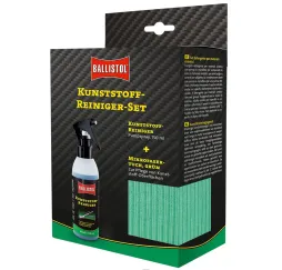Ballistol Kunststoffreiniger-Set 0,15l mit Mikrofasertuch