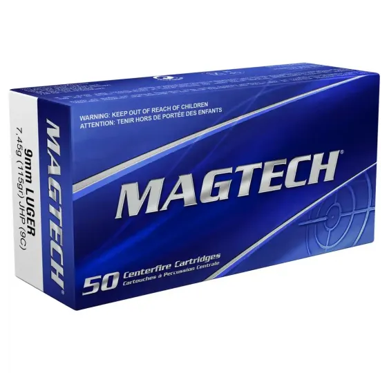 9mm JHP 7,45g/115grs. Magtech
