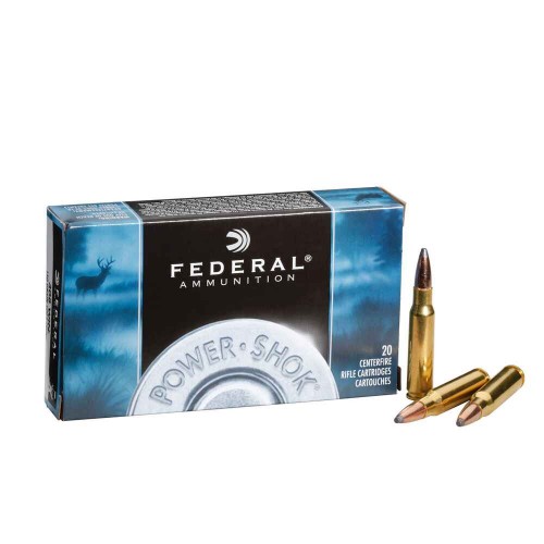 Büchsenmunition .243 Win. Power Shok Tlm 6,5g/100grs. Federal Ammunition