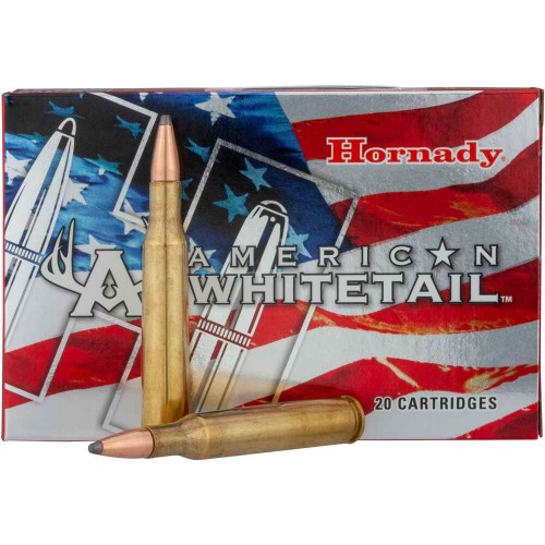 Büchsenmunition .270 Win. American Whitetail Interlock SP 8,4g/130grs. Hornady