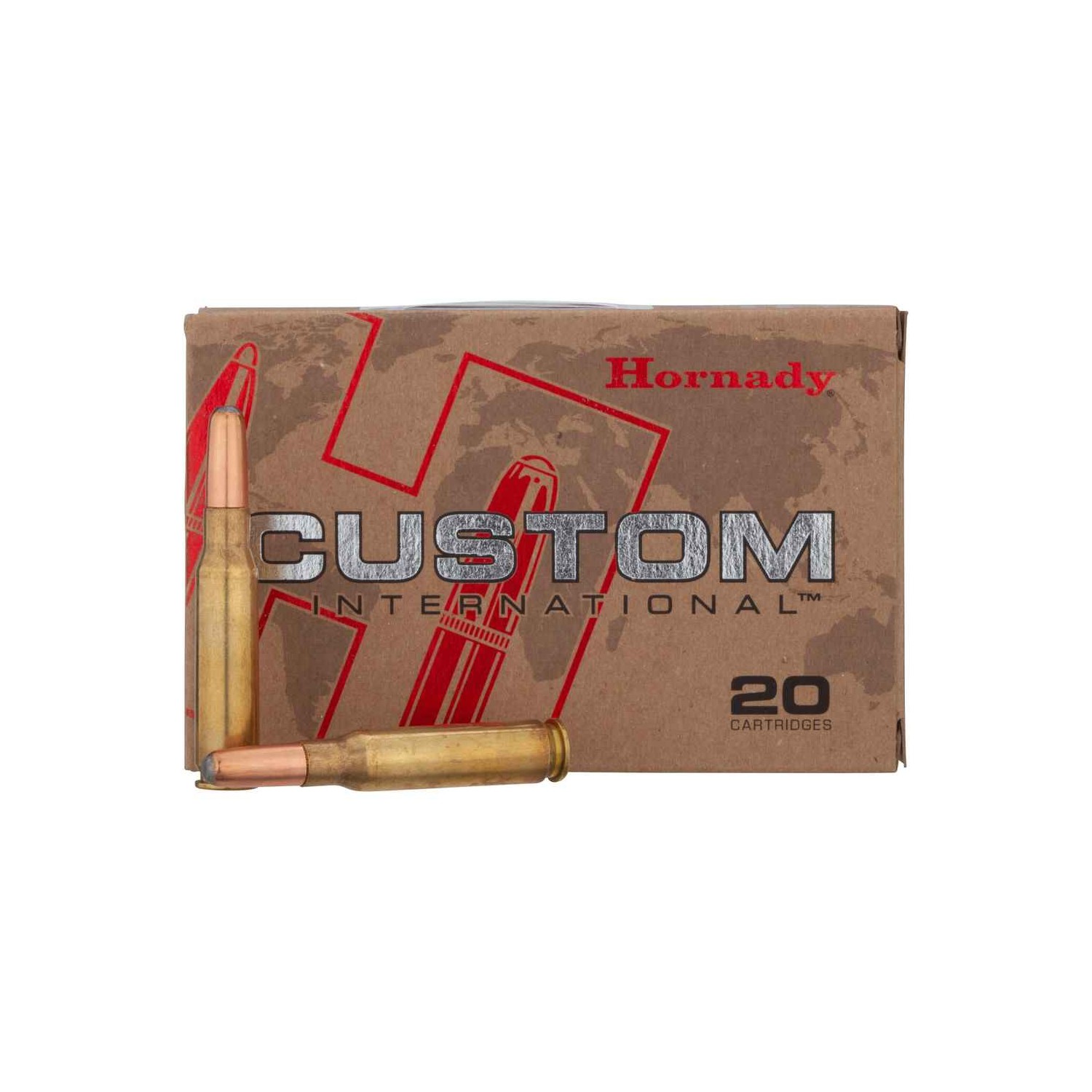 Büchsenmunition .308 Win. RN 14,3g/220grs. Hornady