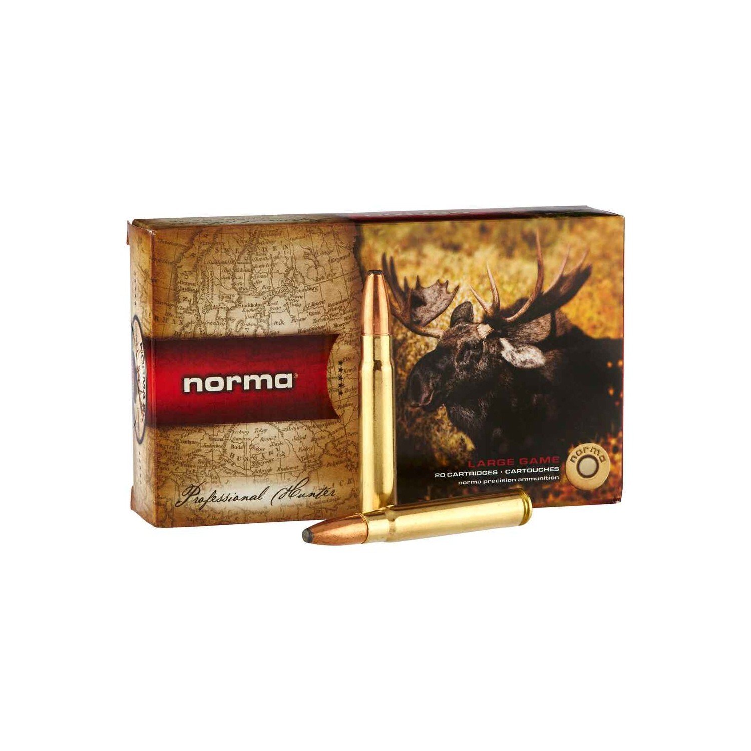 Büchsenmunition 9,3x62 Oryx 18,5g/285grs. Norma