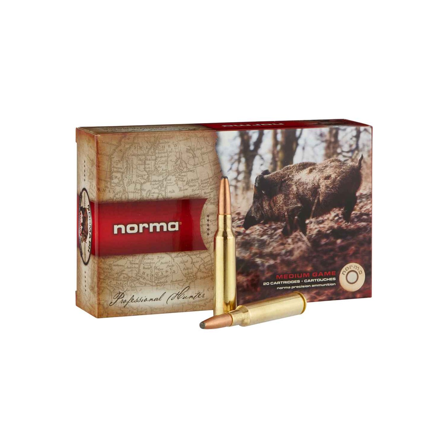 Büchsenmunition 6,5x55 Oryx 10,1g/156grs. Norma