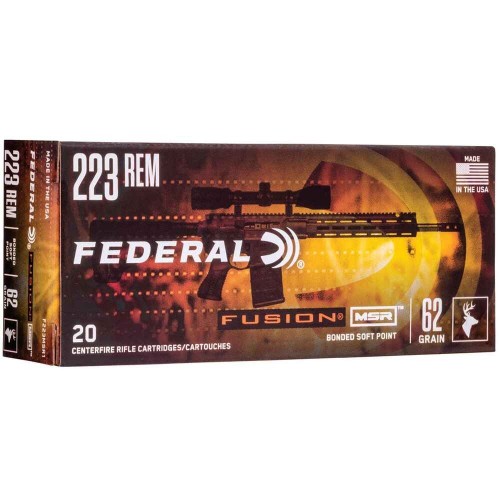.223 Rem. Fusion MSR 62 grs. Federal Ammunition