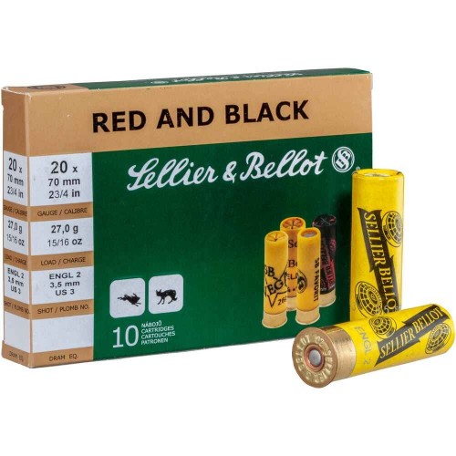 Sellier & Bellot 20/70 Rot/Schwarz 3,5mm 27g