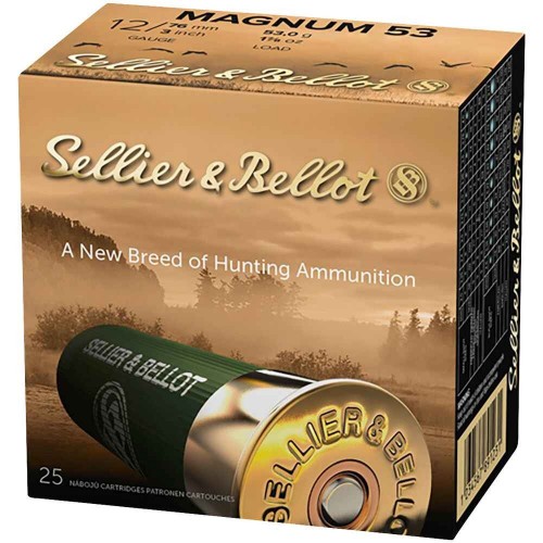 Sellier & Bellot 12/76 Jagd Plastik Magnum 2,7mm 53g