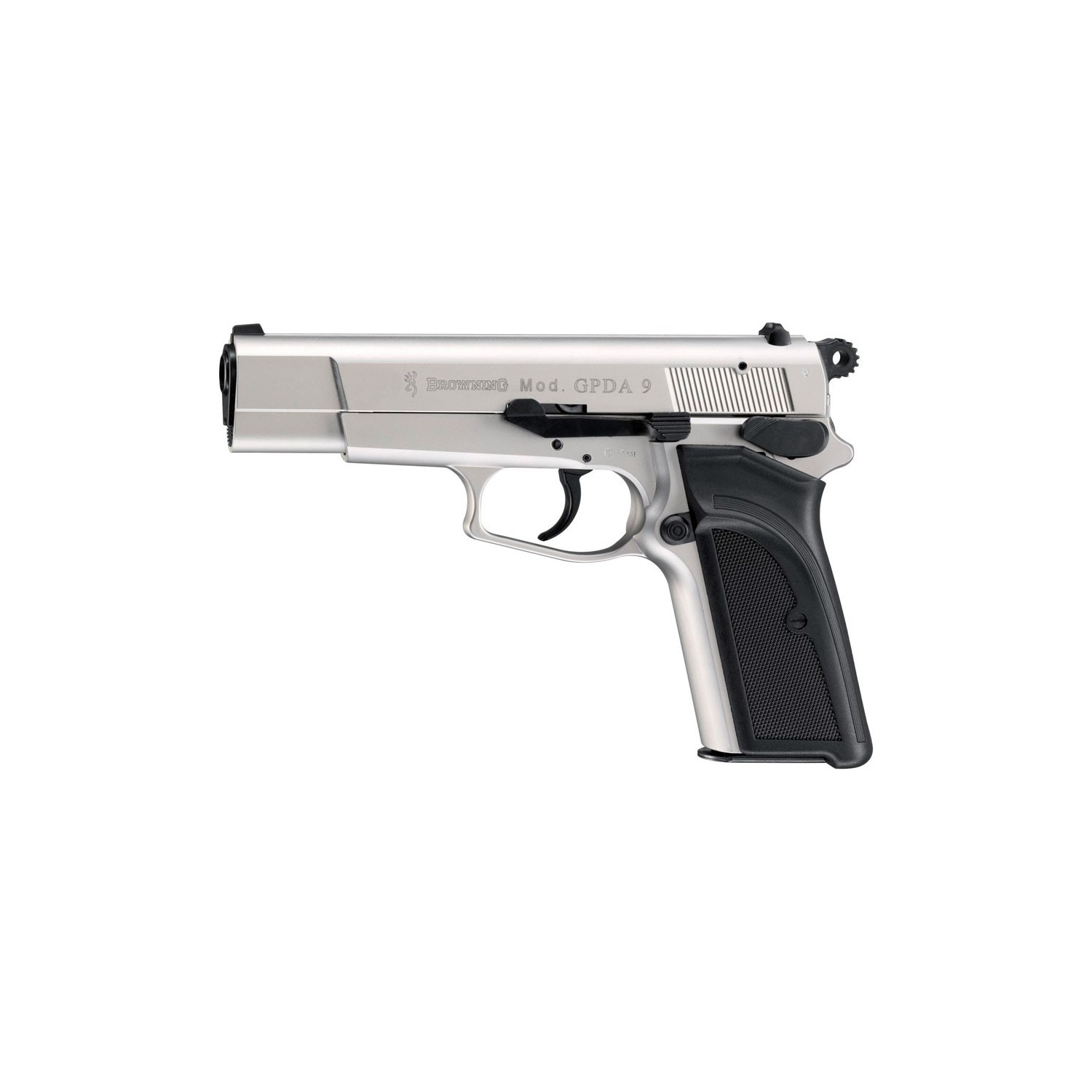 Browning Schreckschuss Pistole GPDA 9 silber seite