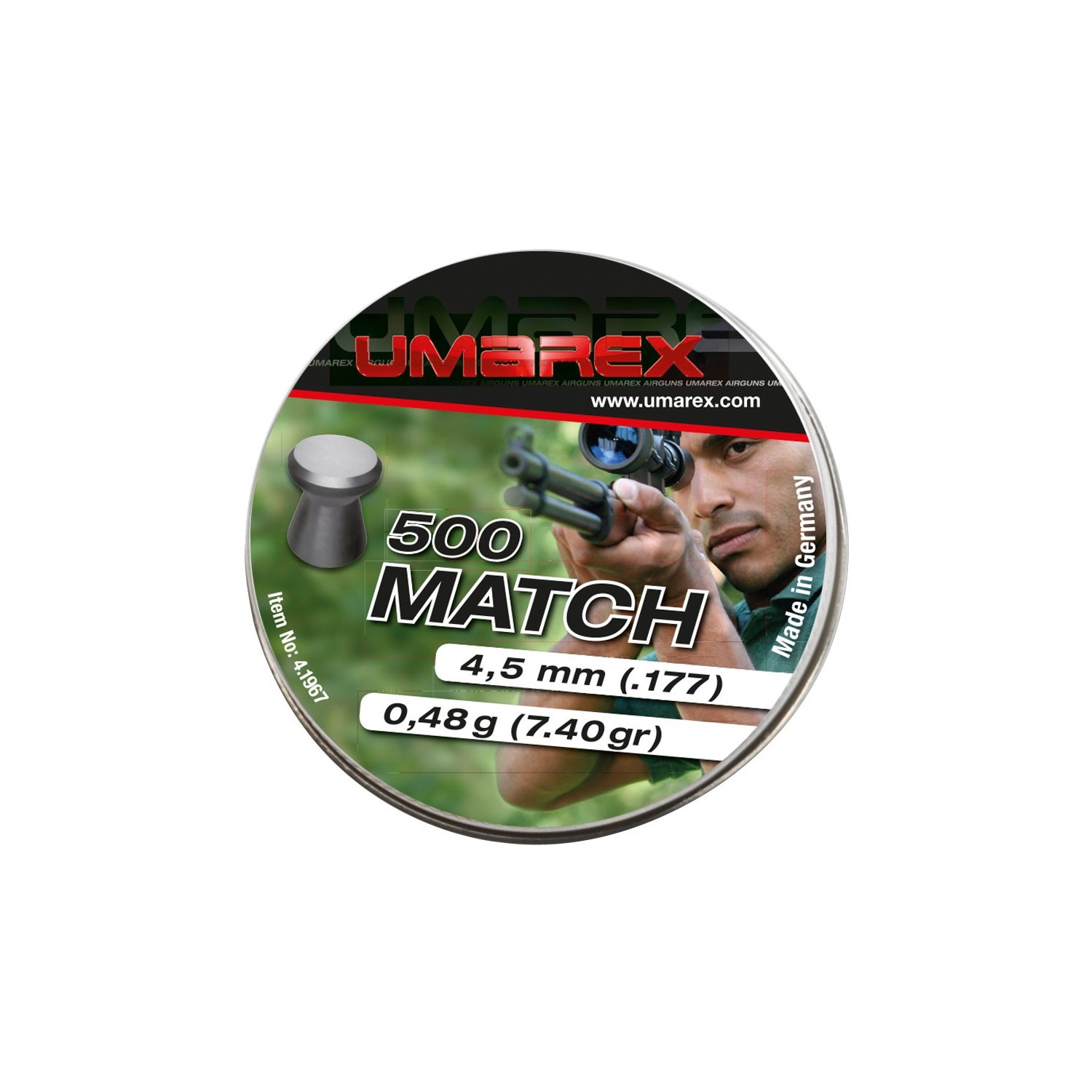 Umarex 4,5mm Diabolo Match Flachkopf 0,48g