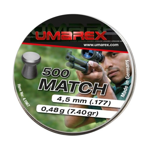 Umarex 4,5mm Diabolo Match Flachkopf 0,48g