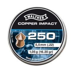 Walther 5,5mm Diabolo Copper Impact 1,04g – 1250 Stück