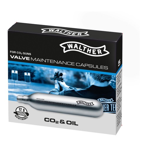 Walther CO2 Ventil-Wartungskapseln Inhalt: 5 x 12 g