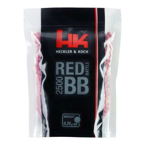 Heckler & Koch Red Battle BBs 0,25g 2500 Stück Heckler & Koch Red Battle BBs 0,25g 2500 Stück