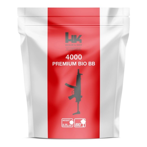 Heckler & Koch Premium Bio BBs 0,25g 4000 Stück Heckler & Koch Premium Bio BBs 0,25g 4000 Stück