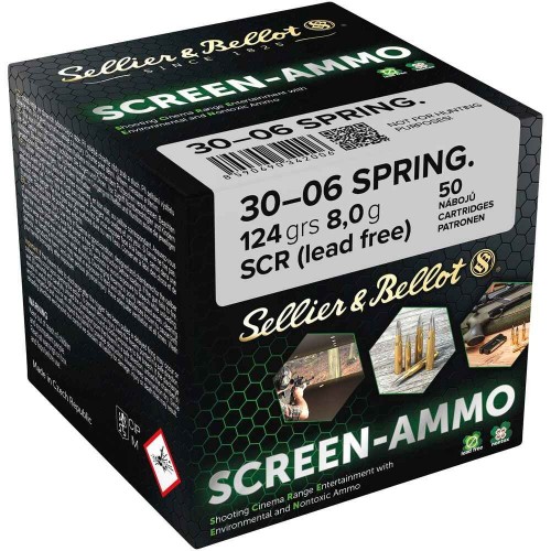 .30-06 Spr. Screen-Ammo SCR Zink 8,0g/124grs. Sellier & Bellot