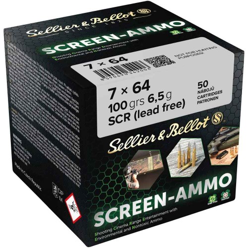 7x64 Screen-Ammo SCR Zink 6,5g/100grs. Sellier & Bellot