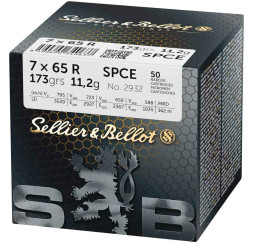 Sellier & Bellot
7x65 R Teilmantel CE 11,2g/173grs.