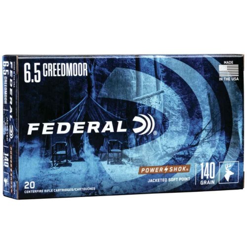 6,5 Creedmoor Power Shok Tlm 9,1g/140grs. Federal Ammunition