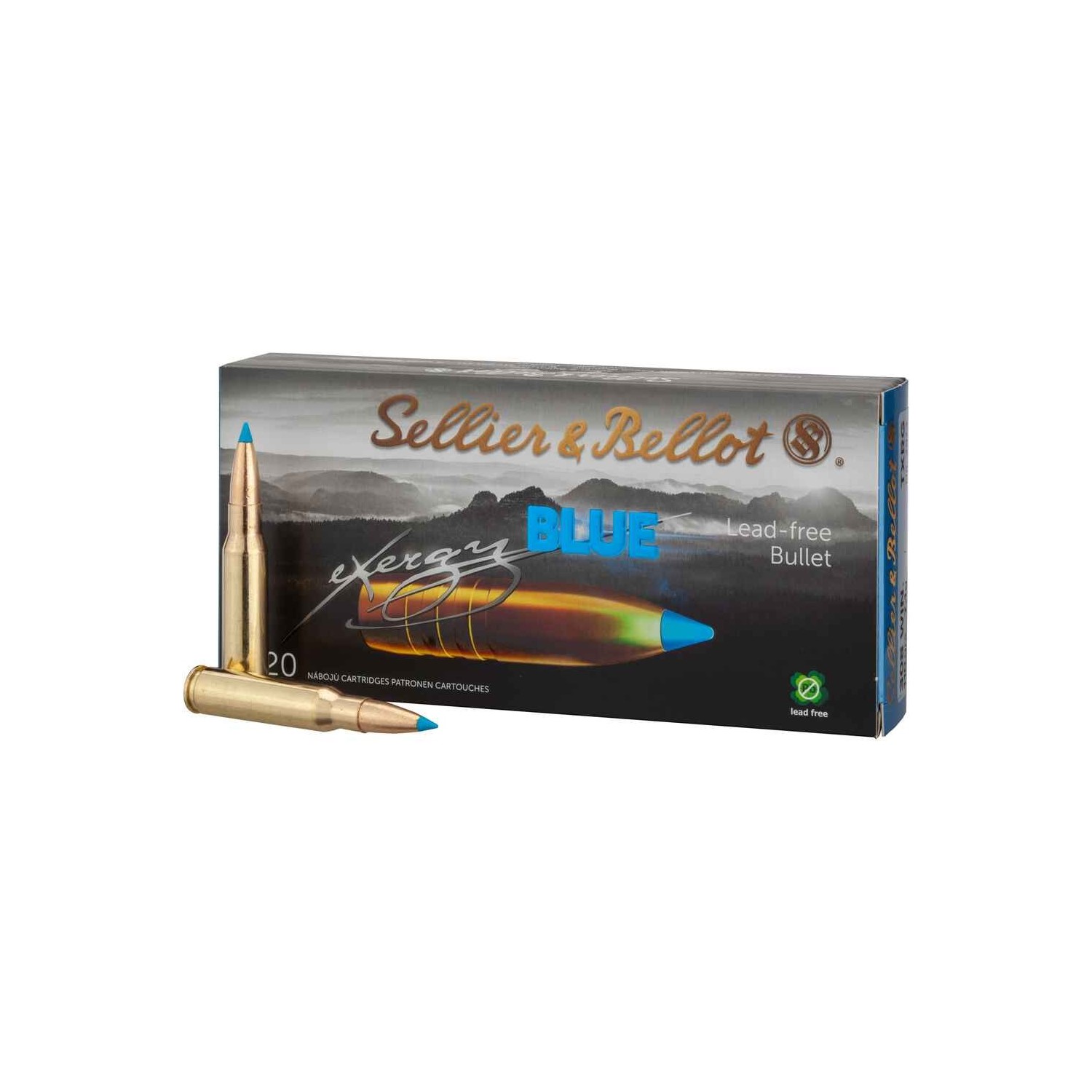 .308 Win. tipped eXergy blue 7,1g/110grs. Sellier & Bellot