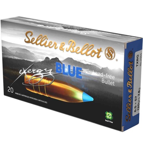 7x57 tipped eXergy blue 9,7g/150grs. Sellier & Bellot