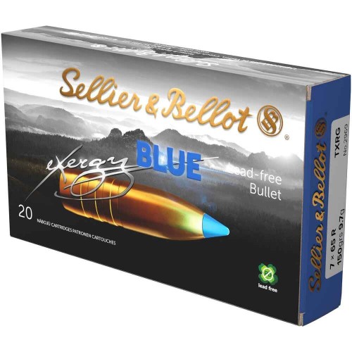 7x65 R tipped eXergy blue 9,7g/150grs. Sellier & Bellot