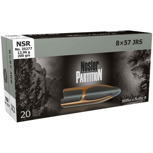 8x57 IRS Nosler Partition 13,0g/200grs. Sellier & Bellot