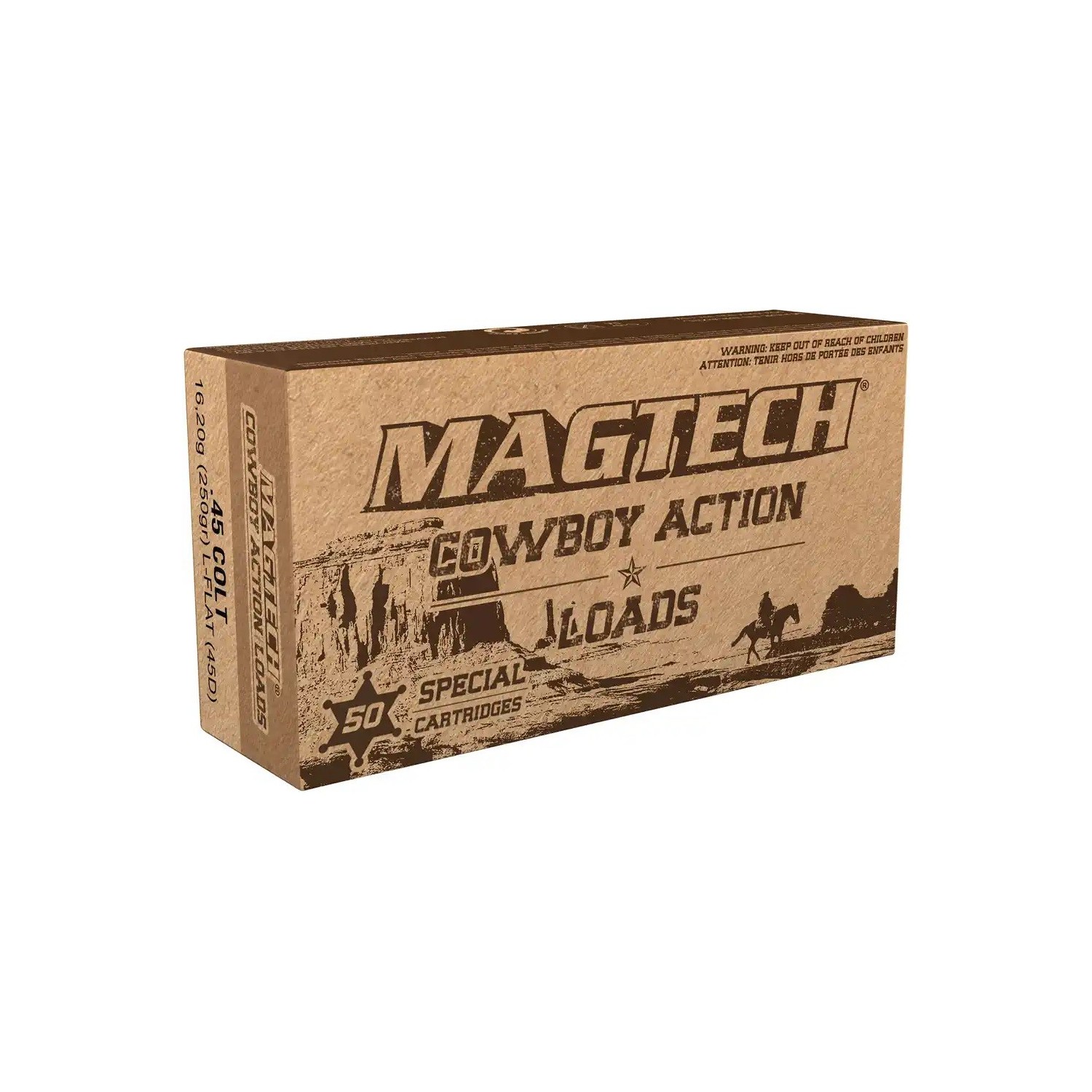 .45 Long Colt Blei-Flachkopf 16,2g/250grs. Magtech