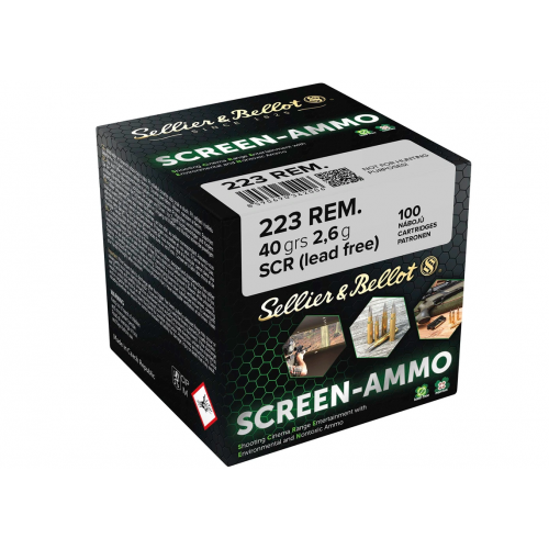 .223 Rem. Screen-Ammo SCR Zink 2,6g/40grs. Sellier & Bellot