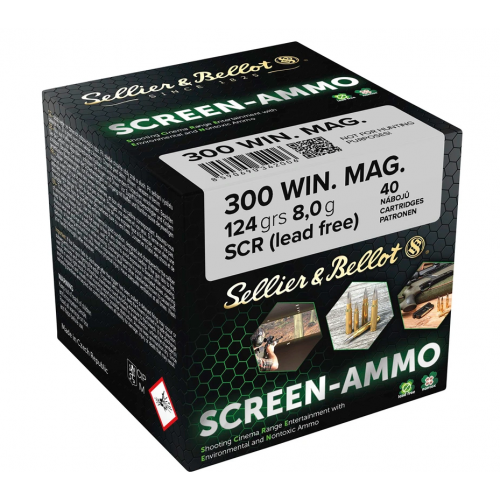 .300 Win. Mag. Screen-Ammo SCR Zink 8,0g/124grs. Sellier & Bellot