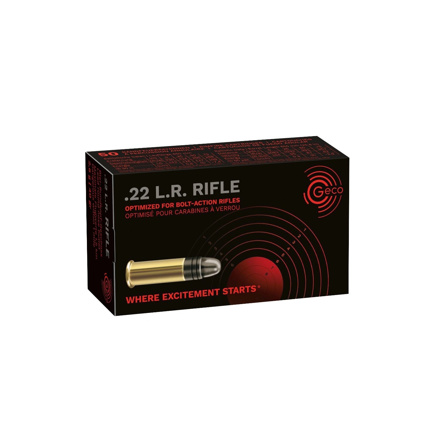 .22 lfb. Rifle Blei Rundkopf 2,5g/40grs. Geco kaufen